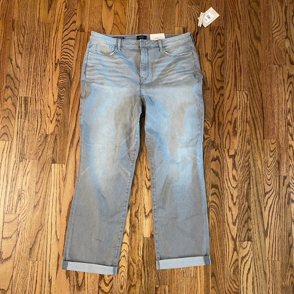 NYDJ Denim - NYDJ‎ Relaxed Straight Jeans with Roll Cuff Grace sz 16 NWT